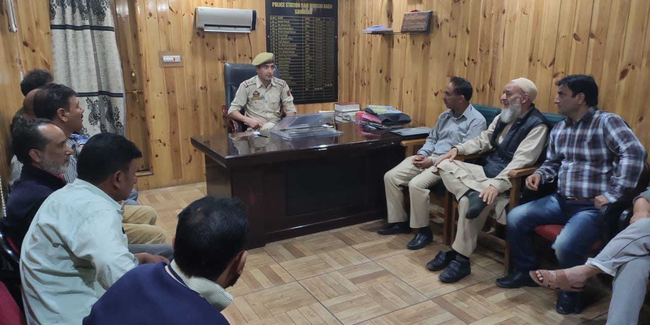 Public interactive meetings held at PS R.M. Bagh, PS Sherghari & PS Lalbazar Srinagar