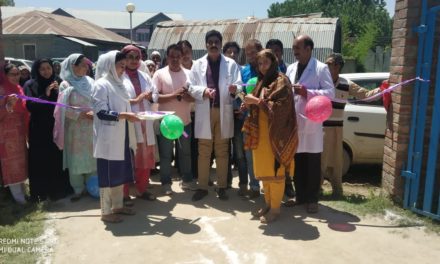 Intensified Diarrhea control  fortnight center  inagurated at CHC Sumbal