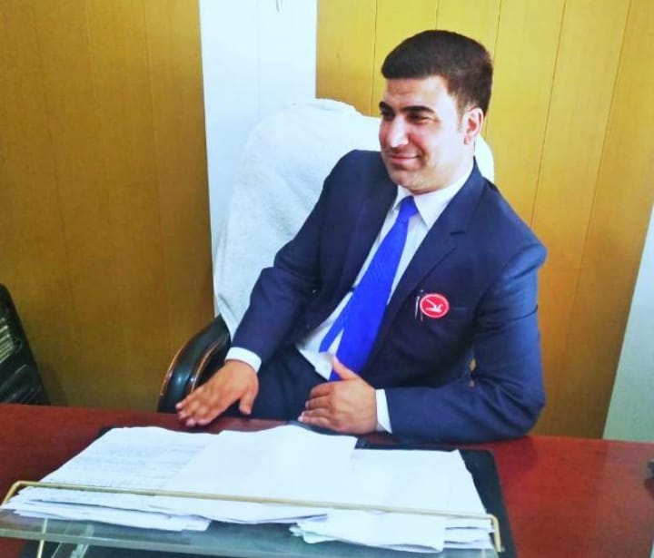 Chairman MC Ganderbal Advocate Altaf  greets people on the occasion of  Shab-e-Qadir