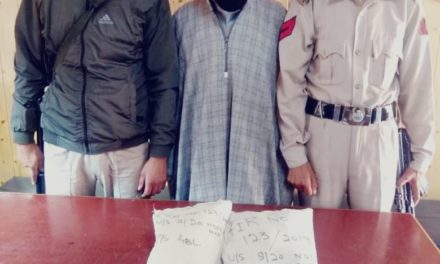 Drug peddler arrested in Ganderbal; Contraband substance seized