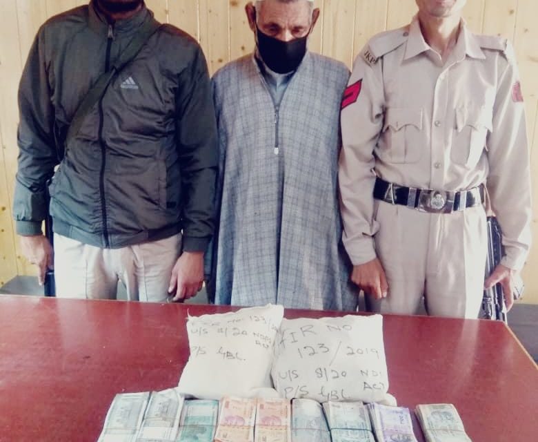 Drug peddler arrested in Ganderbal; Contraband substance seized