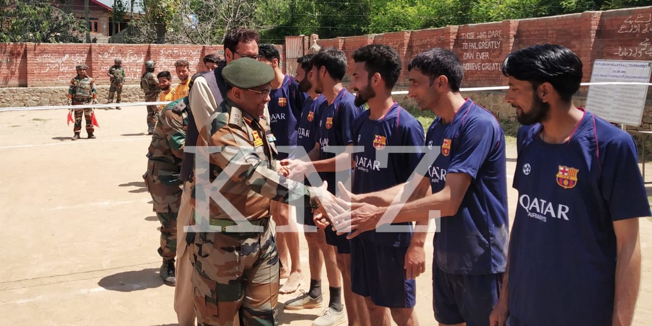 Army organises volleyball tournament in Gutlibagh Concludes
