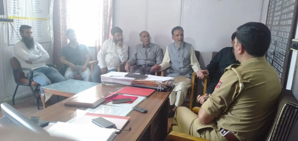 Police Public meeting held at Police Station Nowgam