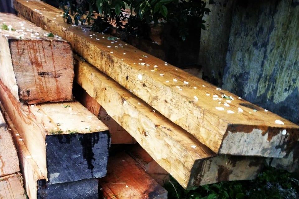 Sopore police seizes illicit timber, deodar