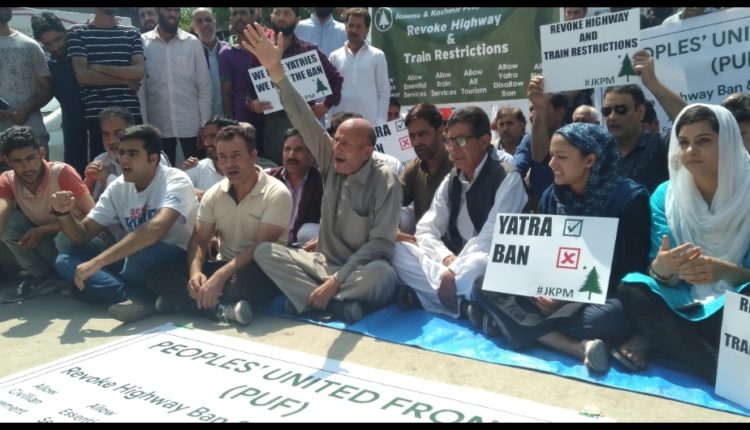 PUF Protests Against Highway Ban, New Delhi Communalizing Yatra: Er. Rasheed