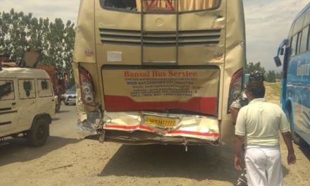 Twenty Amarnath pilgrims injured after two buses collide in South Kashmir