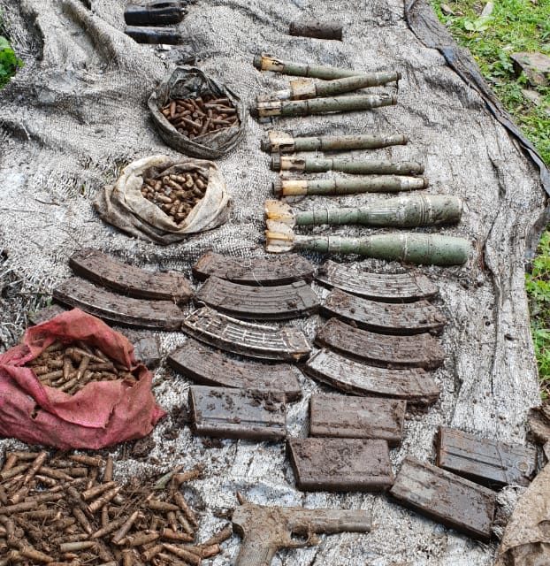 Militant hideout busted in Mandhaan Doda, arms, ammo recovered