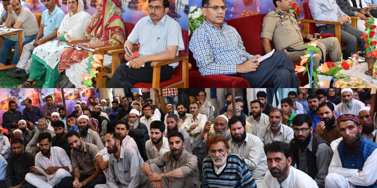 DDC Ganderbal holds public grievance camp at Waliwar