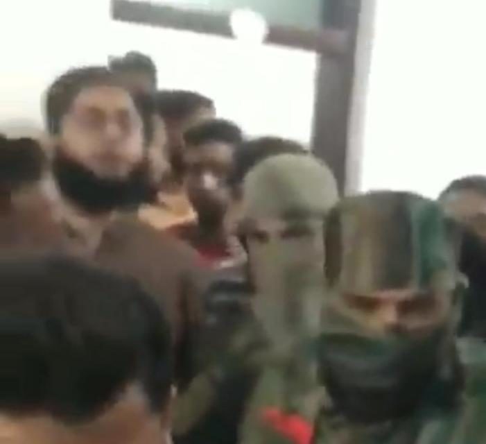 Govt Forces conduct raid Central University Boys Hostel, inputs presence of Militants