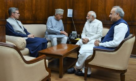 National Conference delegation led by Farooq Abdullah calls on PM Modi to hold Kashmir assembly polls before year-end