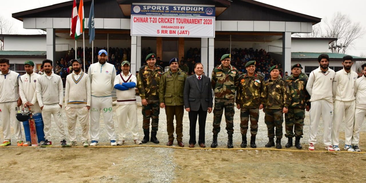 Army organised cricket tournament at Ganderbal