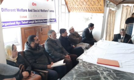 Awareness Camp on social welfare schemes and Social Security measures held in Mammer Kangan