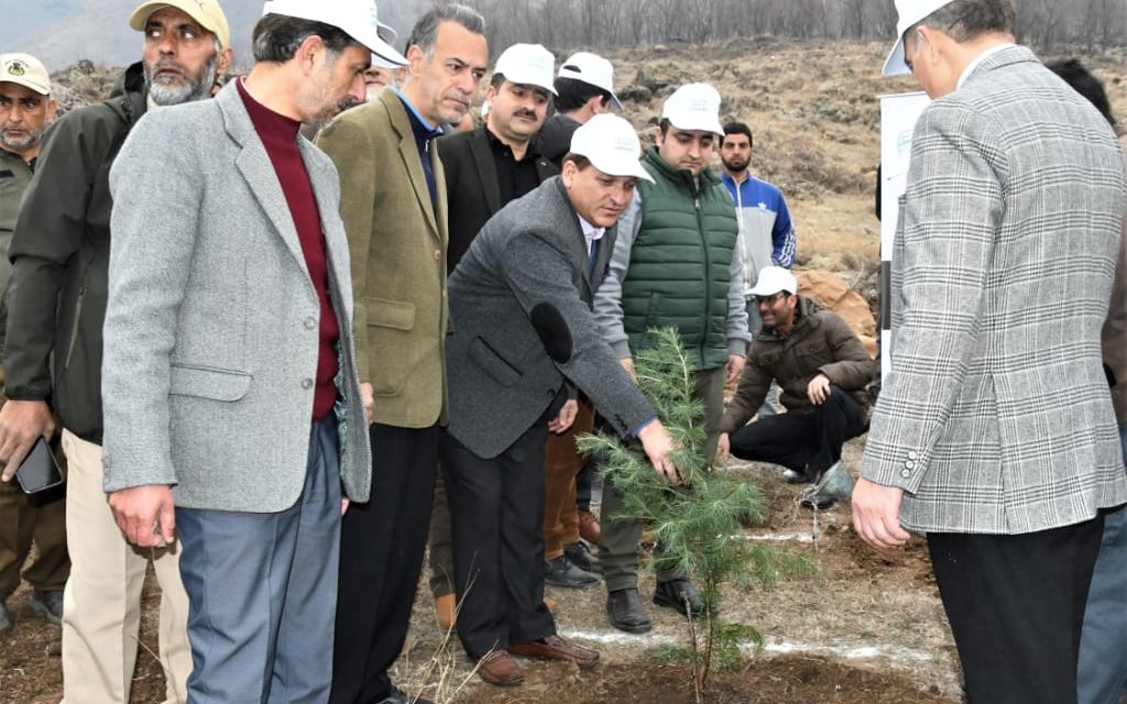 Mega plantation drive held at SKUAST-K Campus Benhama, Ganderbal
