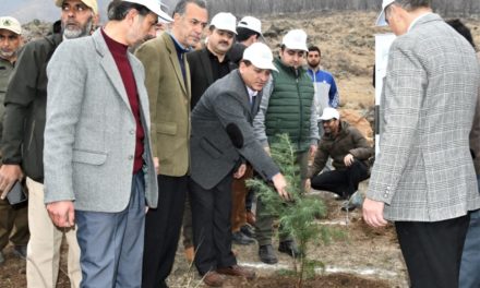 Mega plantation drive held at SKUAST-K Campus Benhama, Ganderbal