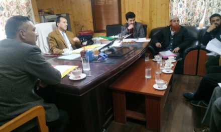 Commissioner Survey and Land Records Shahnawaz Bukhari reviews progress on Jamabandi in Bandipora