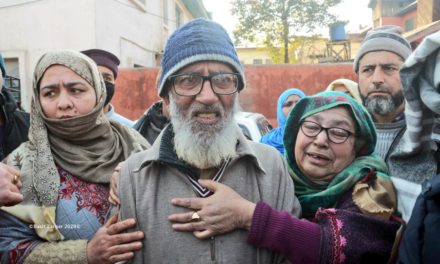 Lawaypora shootout:- Relatives of injured youth protest in Srinagar