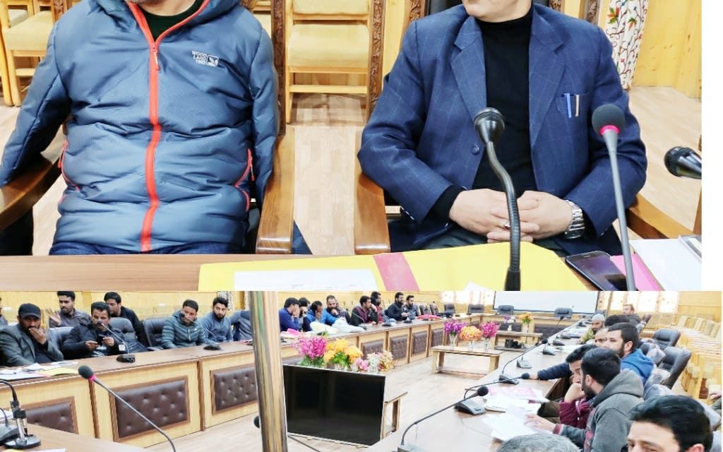 Commissioner Land Records reviews progress functioning of Revenue DepartmentStresses on early completion of digitization process, Jamabandi in Bandipora