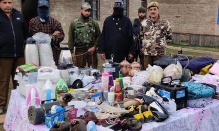 Sopore Police solves burglary case, accused persons arrested