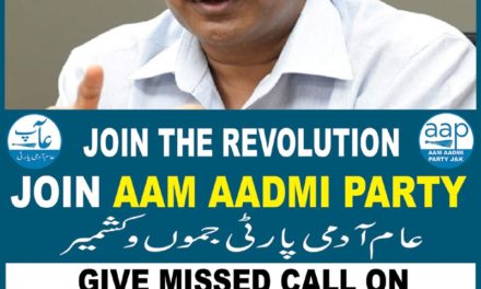 Aam Aadmi Party launches campaign in Kashmir