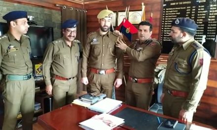Ganderbal Police organized Pipping Ceremony of newly promoted Inspector of J&K Police