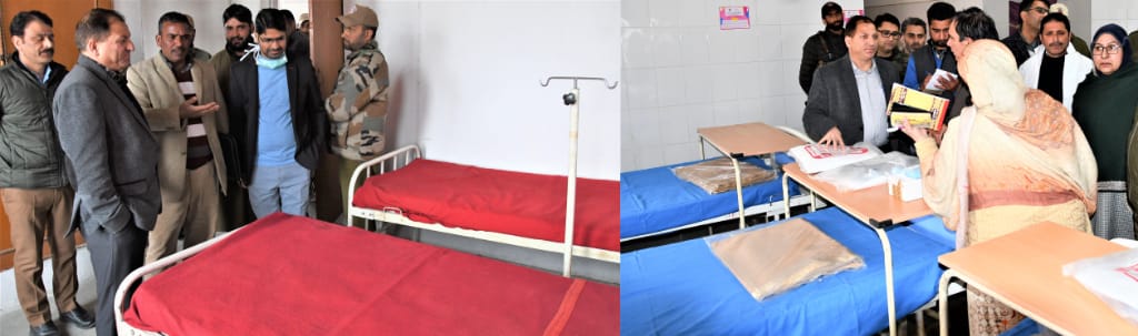 DC Ganderbal inspects quarantine facilities at NTPHC Shallabugh 80 Quarantine beds earmarked in district