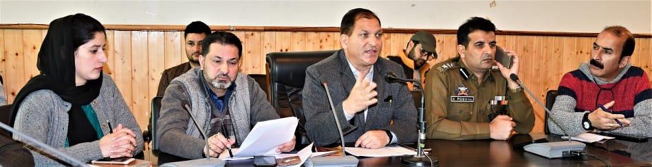 COVID-19:Corona Virus Preventive Measures reviewed at Ganderbal