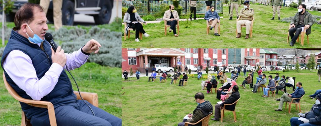 DC Ganderbal Takes stock of preparedness and measures to contain the spread of COVID-19