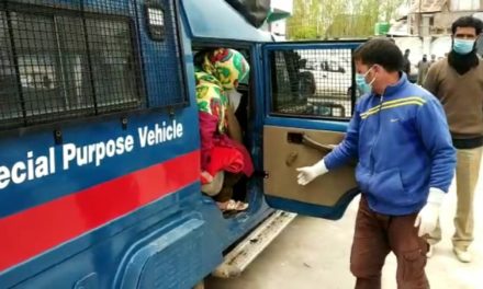 COVID 19: Amid Tight Restrictions,Hajin Police Rescues Female Patient