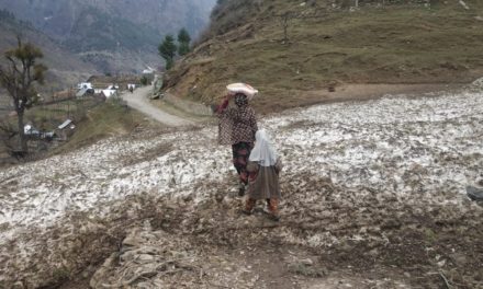 A village in Ganderbal still cut-off from Tehsil headquarter since two months after Snowfall.