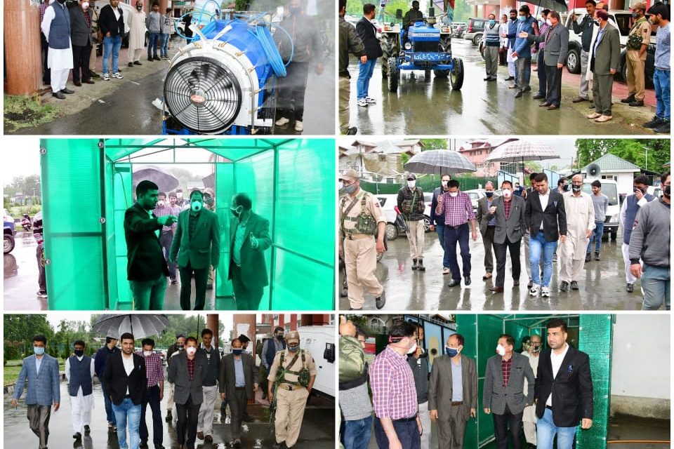 DC inaugurates decontamination tunnel installed at Mini Secretariat Ganderbal