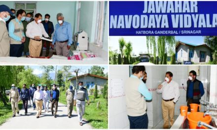 JNV Hatbara designated as 400 bedded COVID Care Center, DC inspects availability of logistic, allied facilities