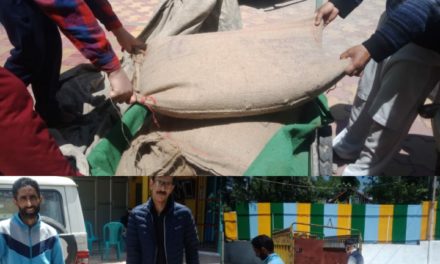 Phase 3rd:NGO HKMC Educational Society Manigam again distributes ration among Poor families in Ganderbal amid Covid-19 lockdown