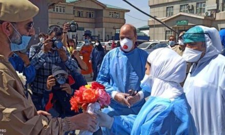 ‘To doctors, with love from police’