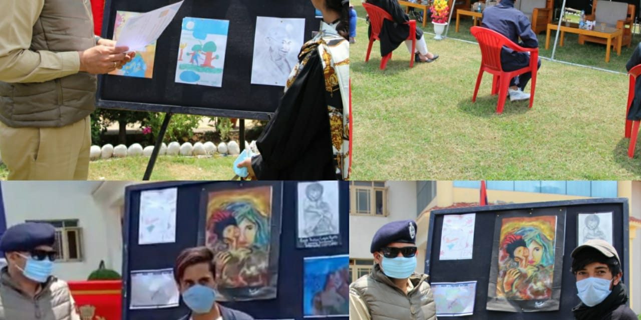 Bandipora Police organizes Prize Distribution Ceremony of Online Competition in Painting & Acting