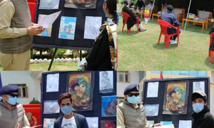 Bandipora Police organizes Prize Distribution Ceremony of Online Competition in Painting & Acting