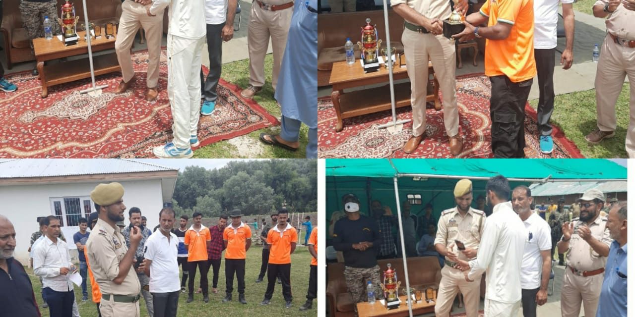 Cricket tournament organized by Bandipora police concluded