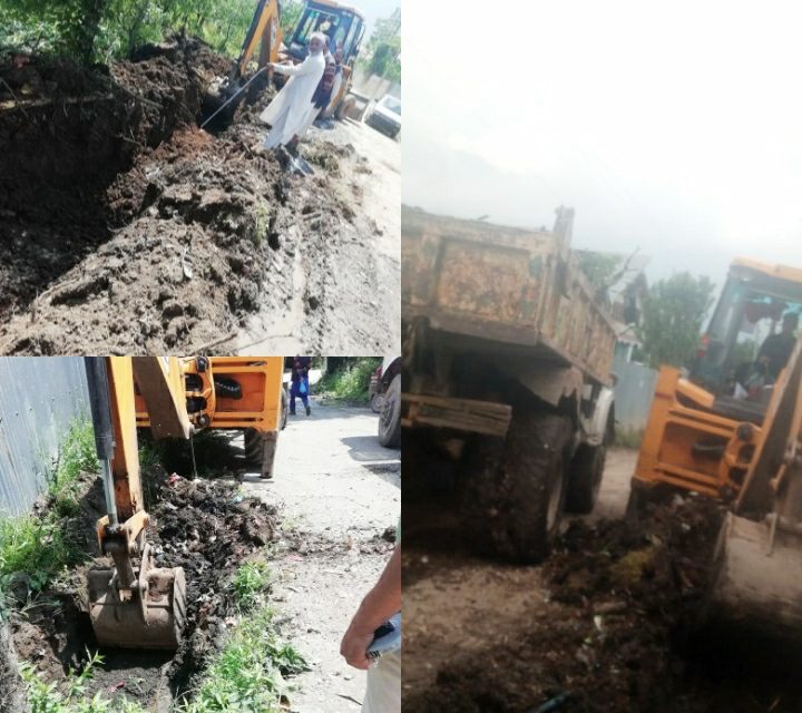 Gutlibagh residents thanked R&B department for starting work on much important drain
