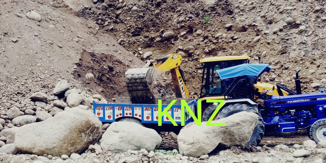 Amid COVID-19 lockdown, the R&B department has resumed construction work on road from wayil to upper-wayil