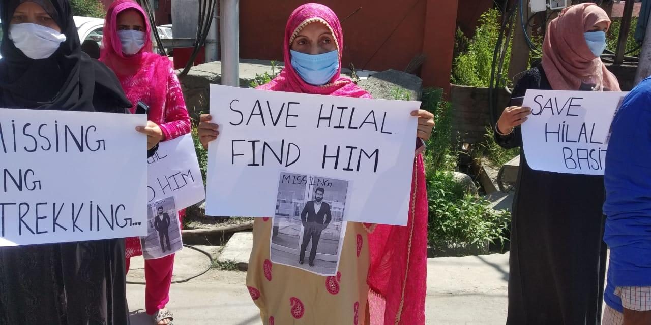 Family of missing Bemina youth stage protest