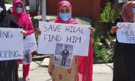Family of missing Bemina youth stage protest
