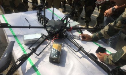 BSF shoots down drone in Kathua, M-4 rifle, grenades recovered