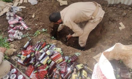 Huge stock of liquor recovered from Anantnag man