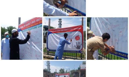 Ganderbal Police observed international anti drugs and illicit trafficking day