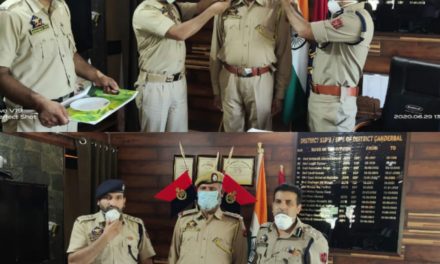 Ganderbal Police Organized Pipping Ceremony Of Newly Promoted Inspector Of J&K Police