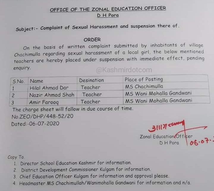 D H Pora girl accuses three teachers of gang-raping her