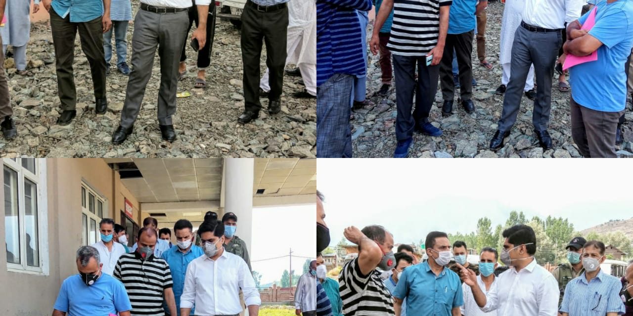 DC Bandipora inspects on going works at District Hospital Complex
