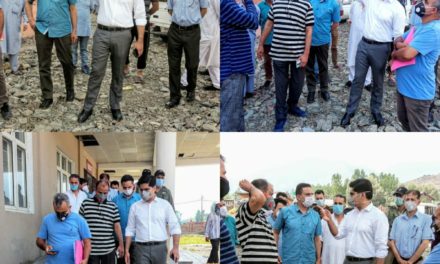 DC Bandipora inspects on going works at District Hospital Complex
