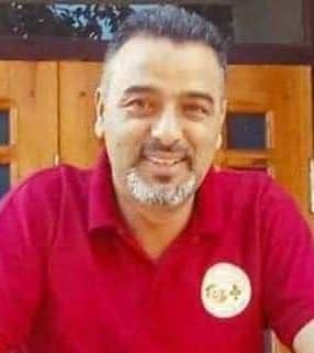 BJP District president Ganderbal greets people on Eid ul Azha