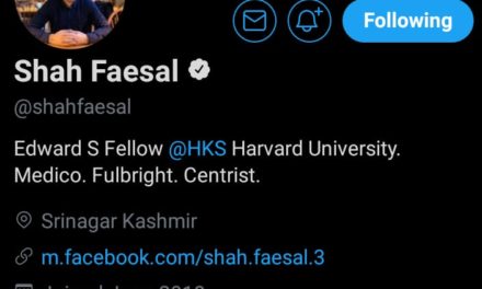 IAS officer-turned-politician Shah Faesal drops ‘JKPM president’ from his Twitter bio