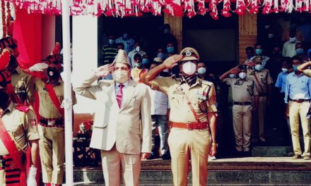 DDC Ganderbal unfurls the National Flag on 74th I-Day